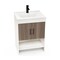 25" Bathroom Vanity Sink Combo Cabinet With Doors and Open Shelf